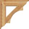 Ekena Millwork Westlake Traditional Rough Sawn Bracket w/ Offset Brace, Western Red Cedar, 8"W x 30"D x 30"H BKT0806X30X30WTL01RWR - alternate 4